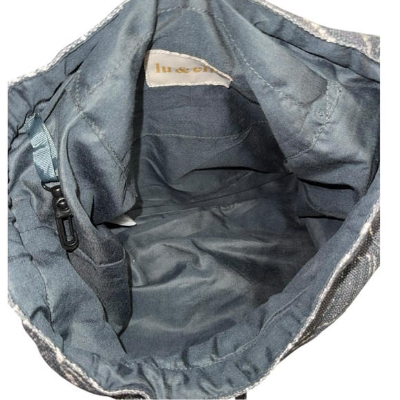 Lu & Elle Paradise Palm Canvas Backpack – Vegan Leather, NWT - Picture 6 of 11